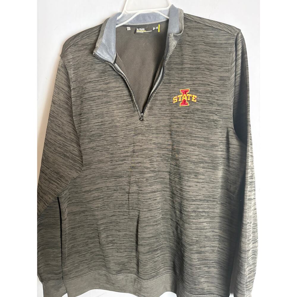 Under Armour Iowa State Cyclones Quarter Zip Pullover Gray Men’s XL